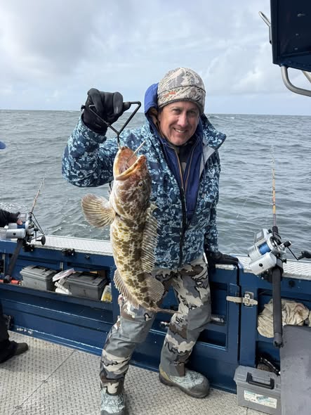 Lingcod catch from fishing trip in Reedsport Oregon