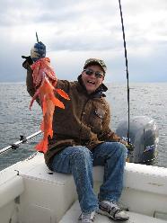 Angler with a big fish in BC