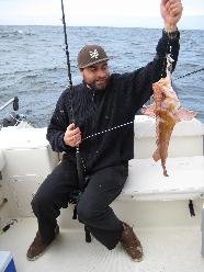 Angler enjoying a day of fishing in Tofino