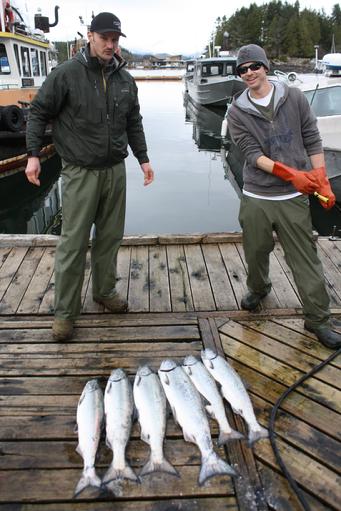 4 fishing catches in Tofino