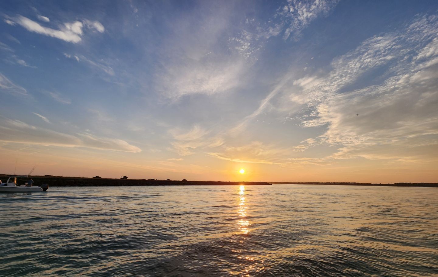 2-hour sunset cruise boat on Intracoastal Waterway near Carolina Beach North Carolina