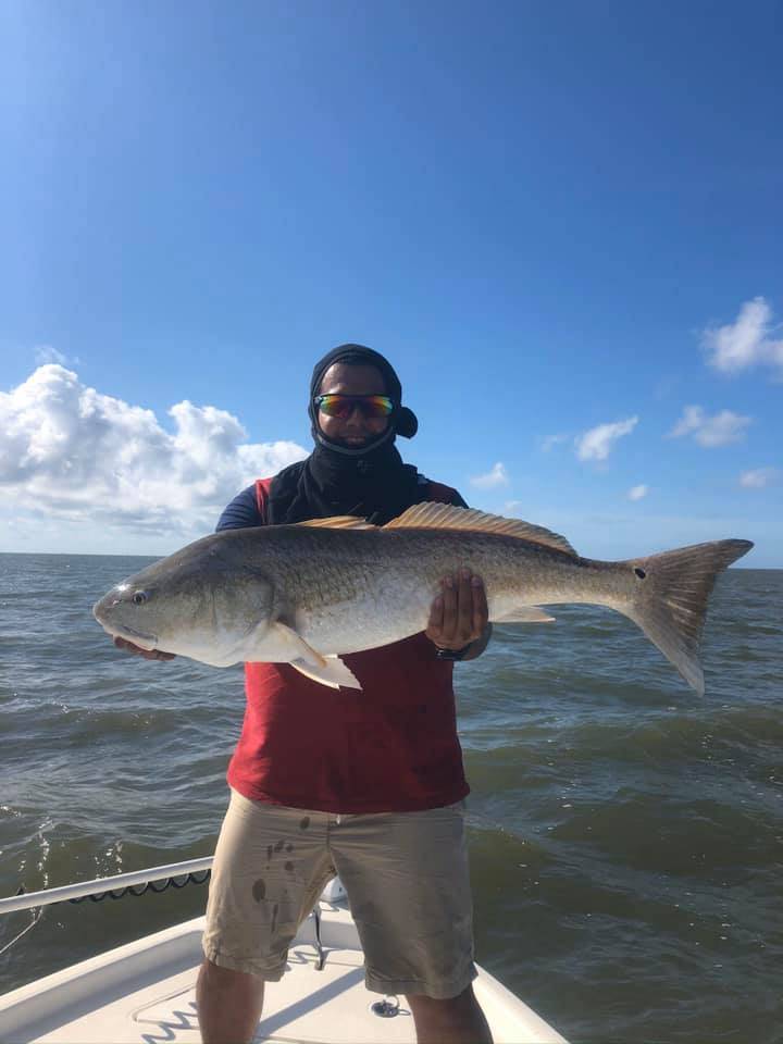 Impressive redfish caught in Chauvin