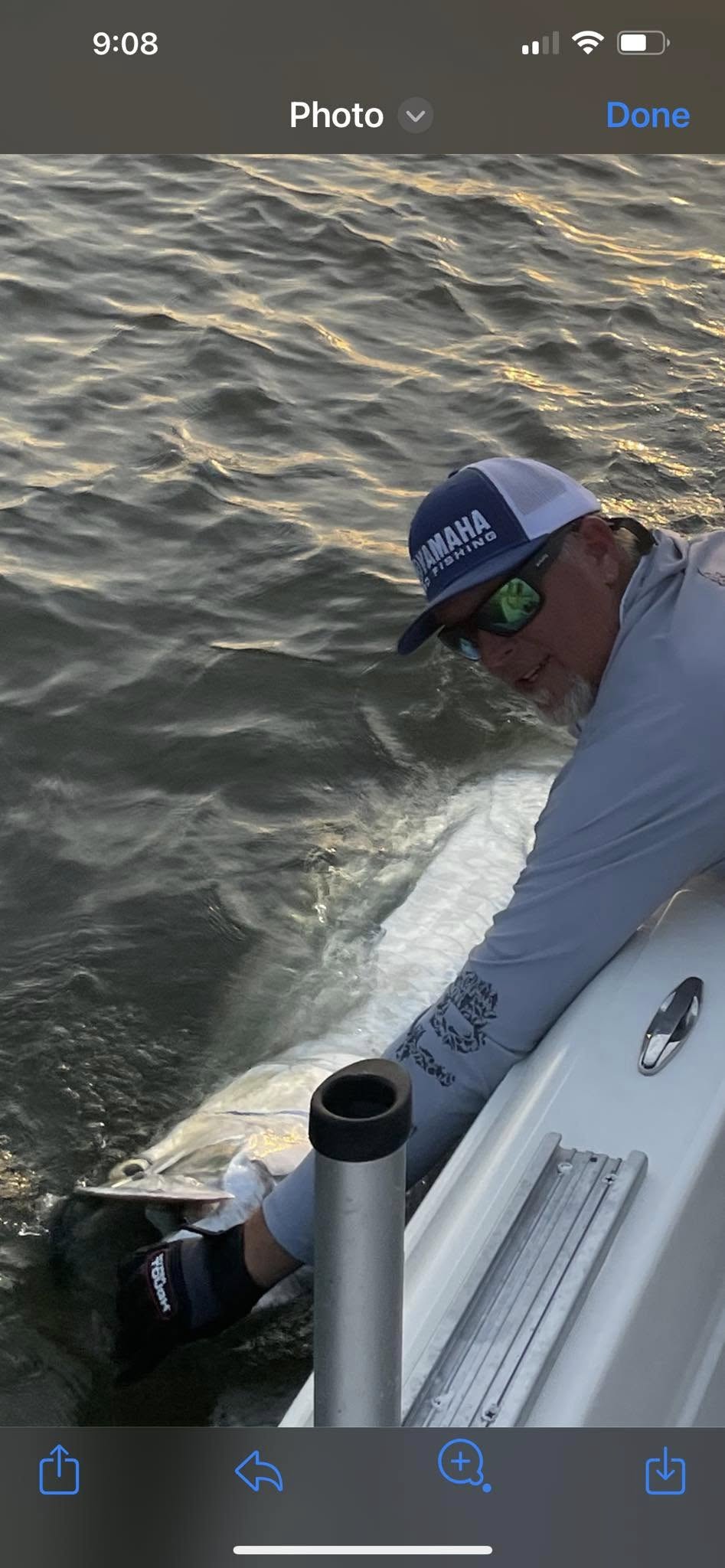 Angler fishing on the coast of FL