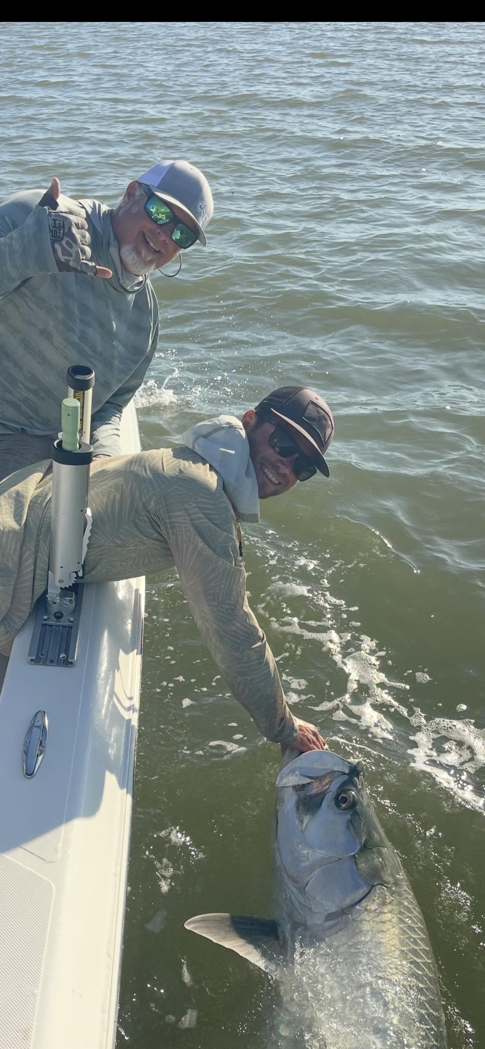 Angler fishing in Goodland