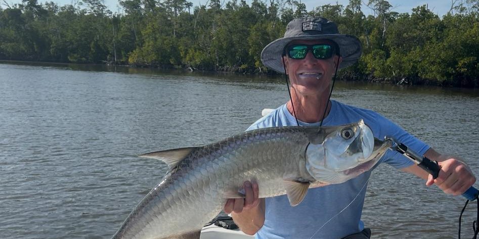 Goodland full day tarpon fishing charter boat in 10000 Islands backcountry waters