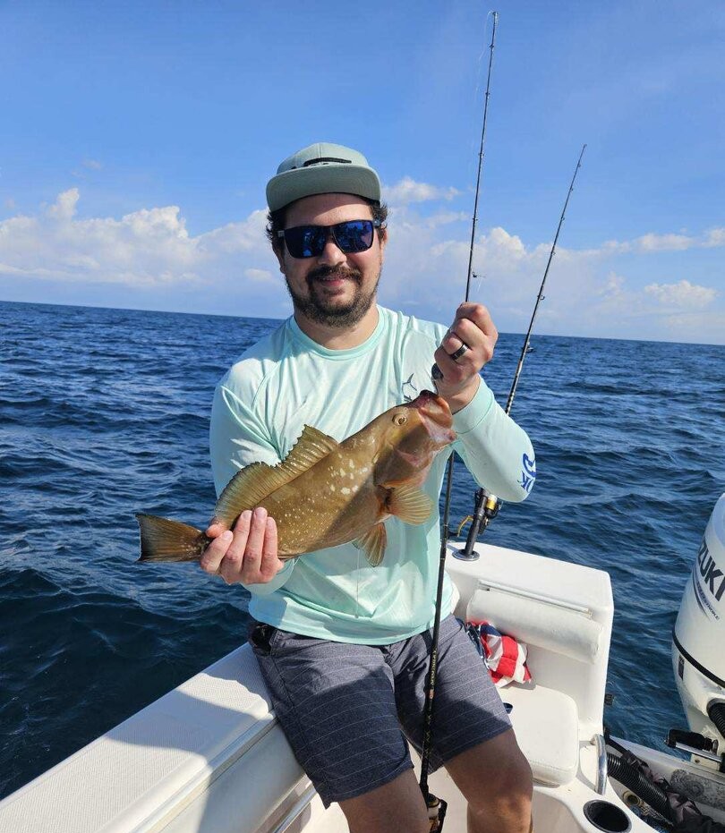 Red grouper caught fishing in Madeira Beach FL