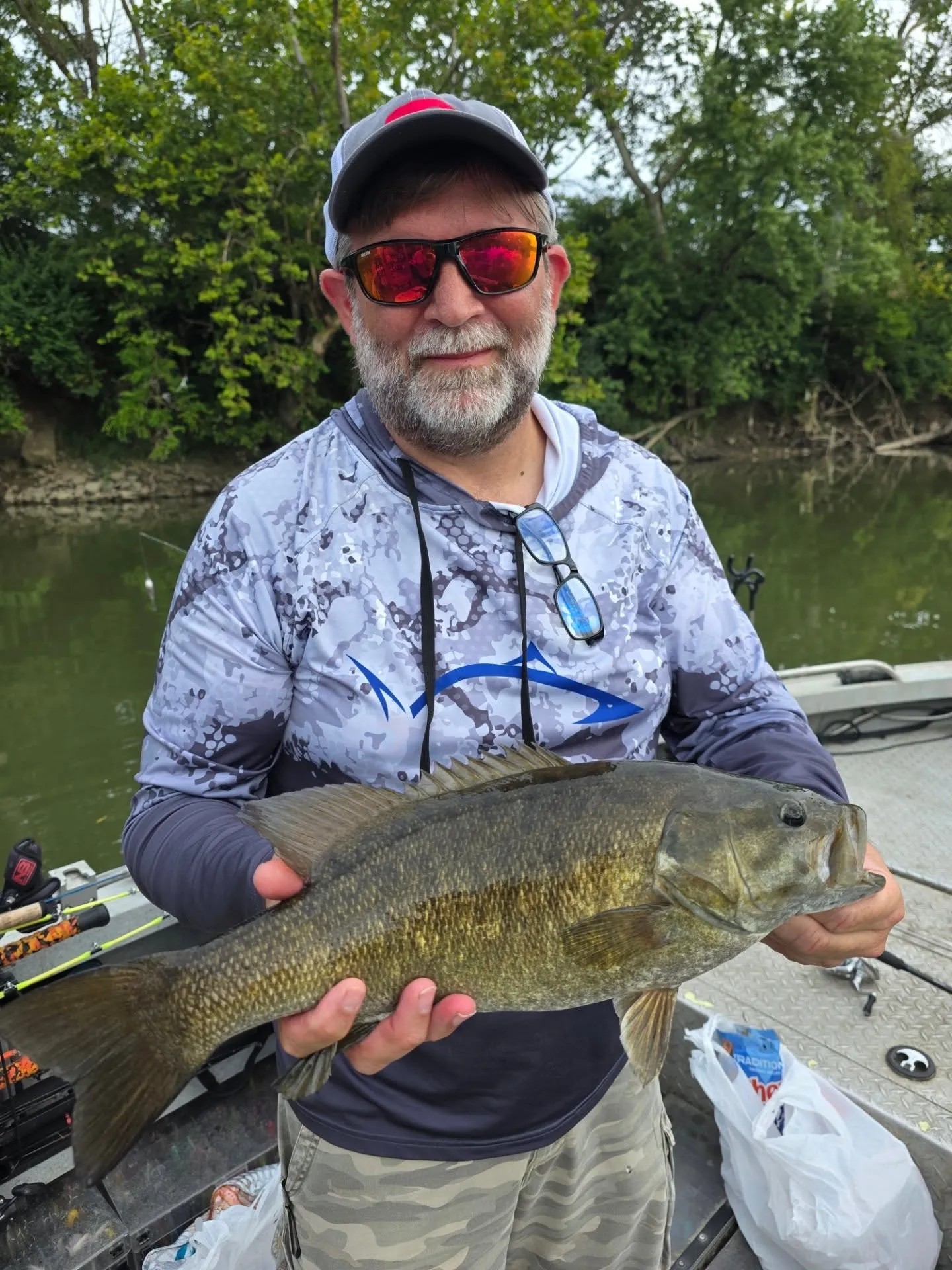 Smallmouth bass caught fishing in Dayton OH