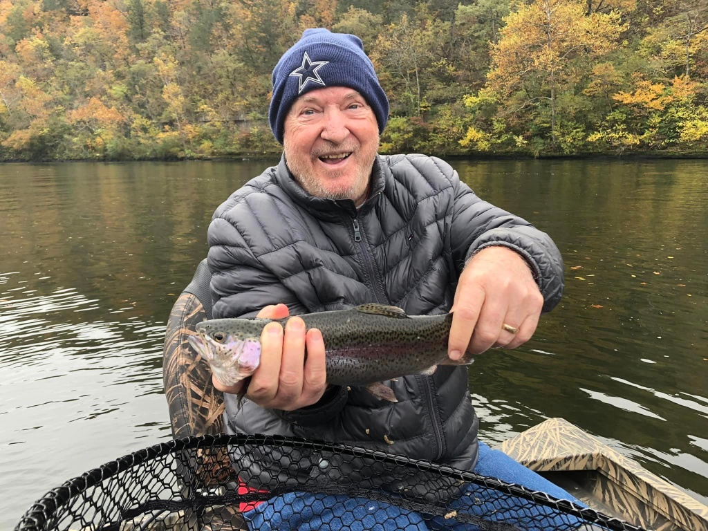 A person fishing in Branson