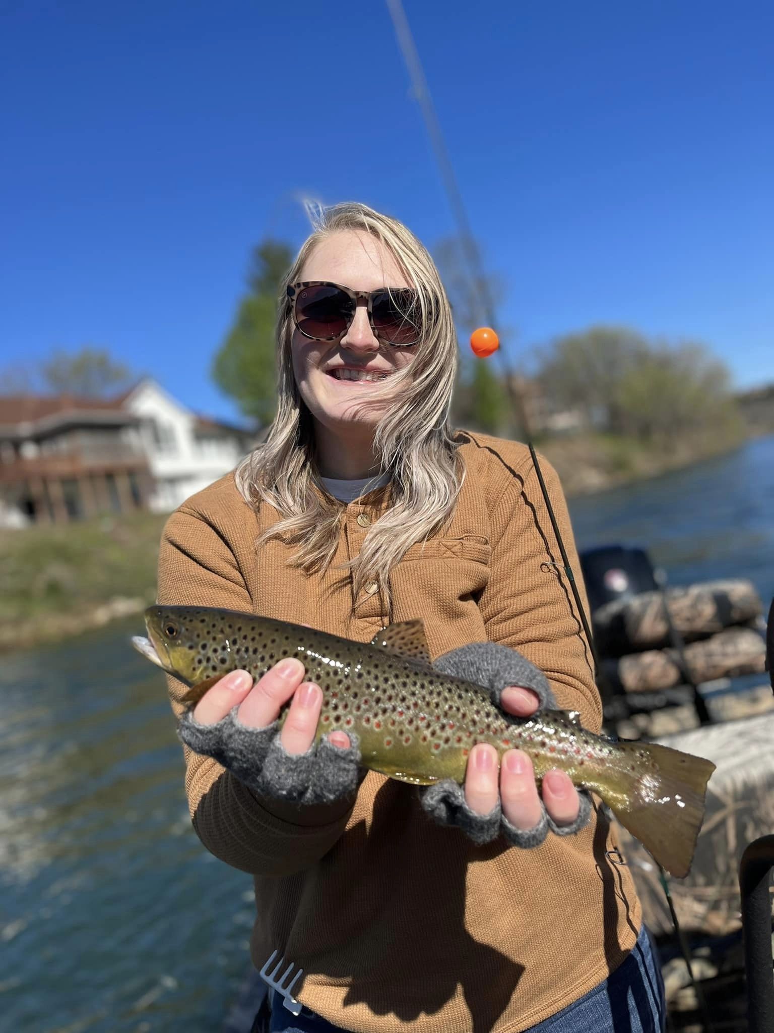 A sea trout caught while fishing in Missouri