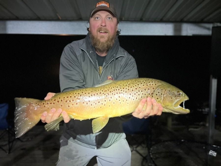 Rainbow trout caught in Branson, Missouri