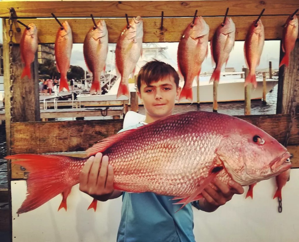 Angler with 6 big fish caught in Destin