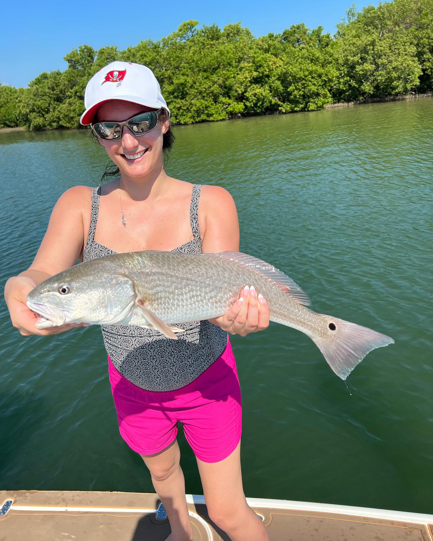 Redfish caught by angler in Saint Petersburg