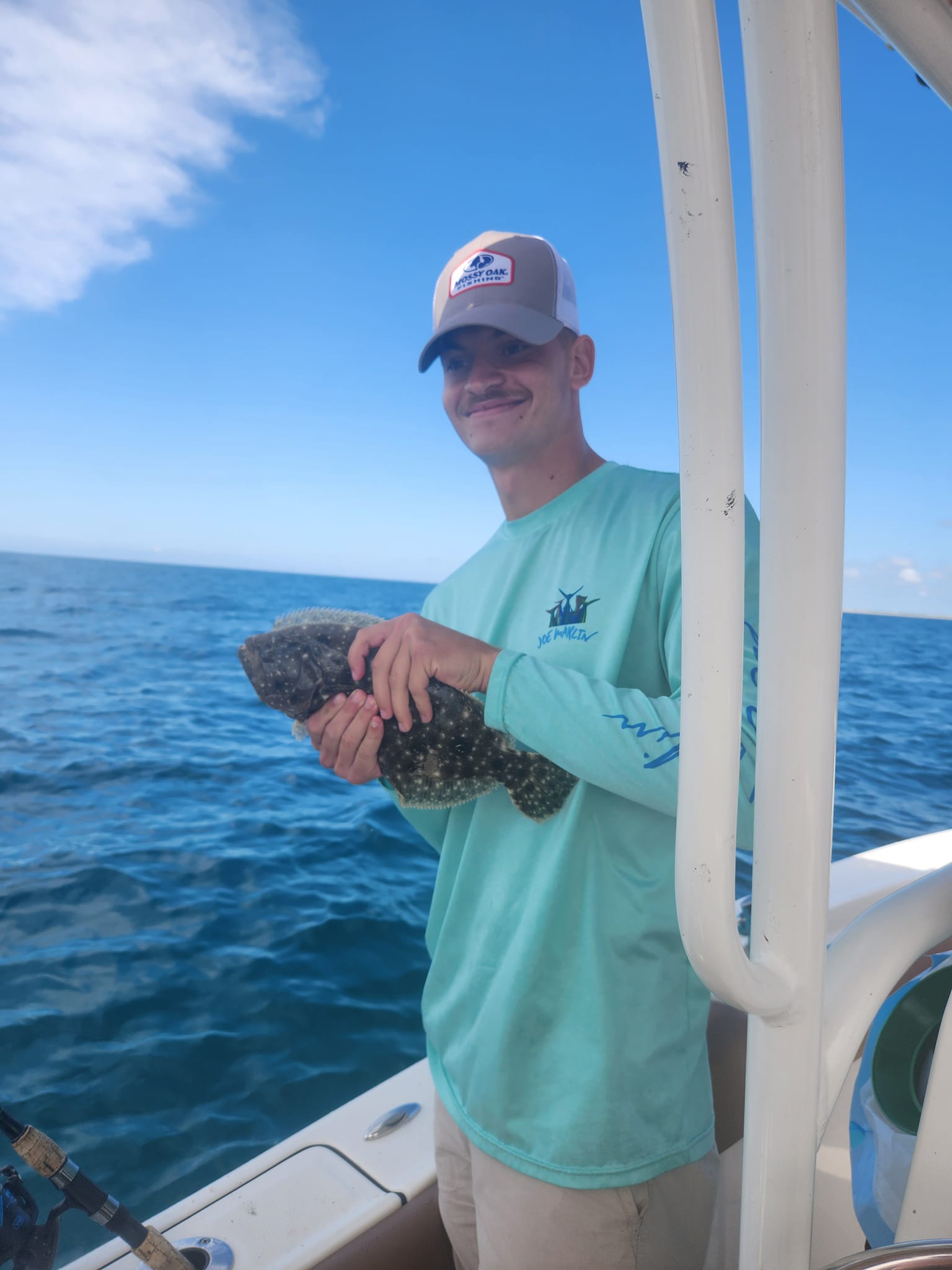 Angler enjoying a day of fishing at Stella