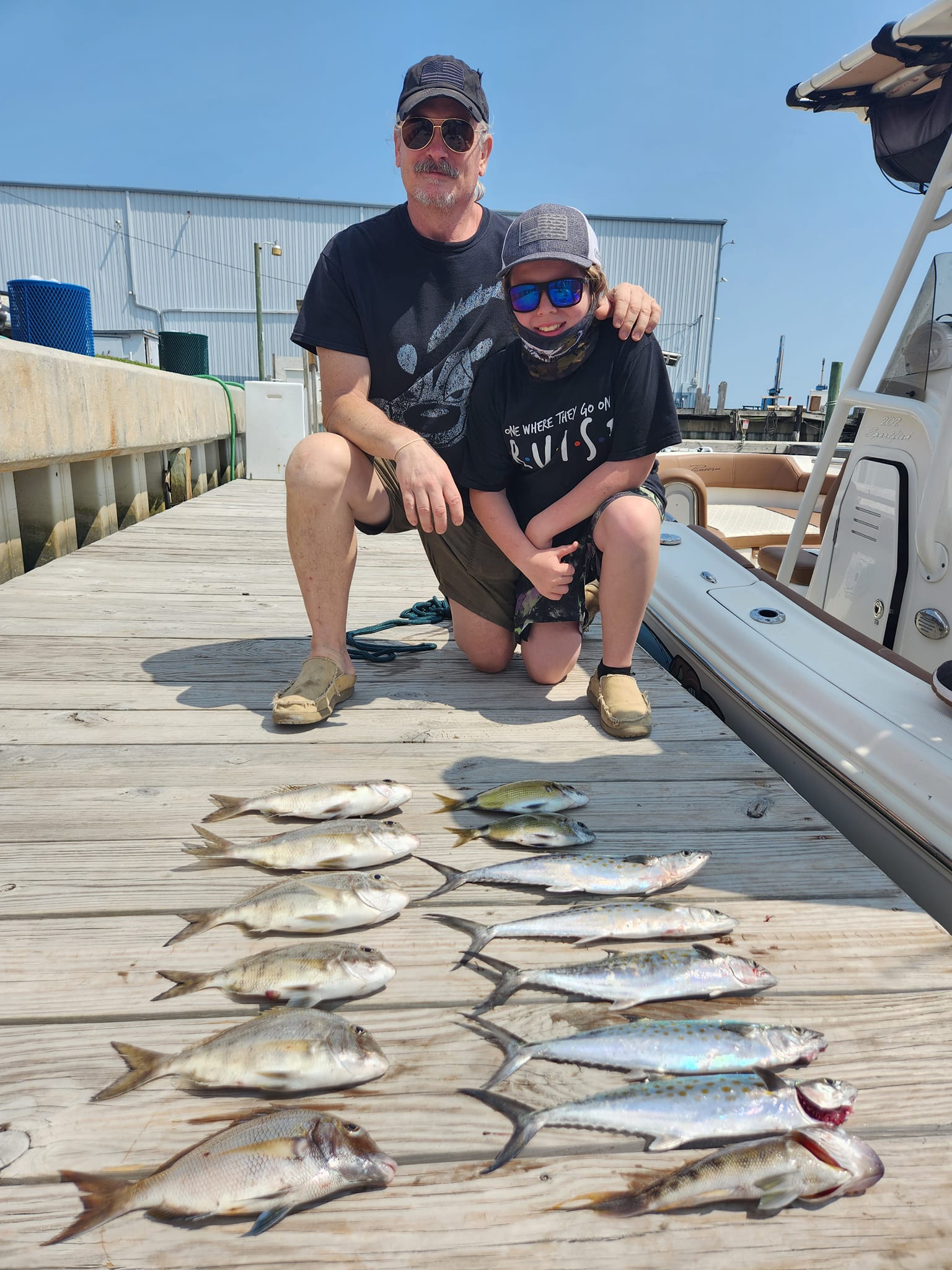 8 Spanish Mackerel fish caught in Stella
