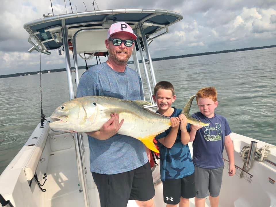 Crevalle Jack fish caught on Hilton Head Island