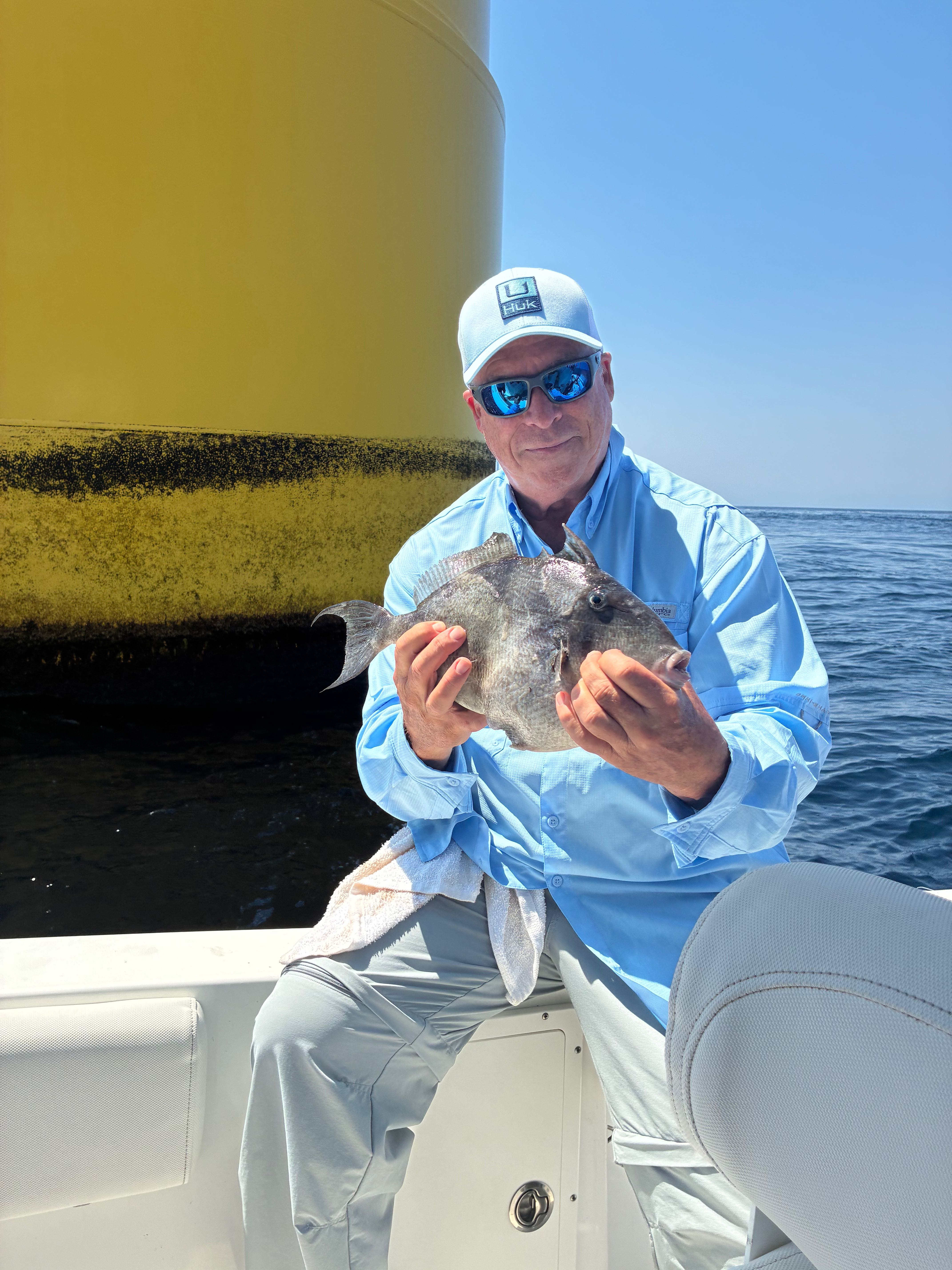 Grey triggerfish caught during fishing trip in Virginia Beach VA