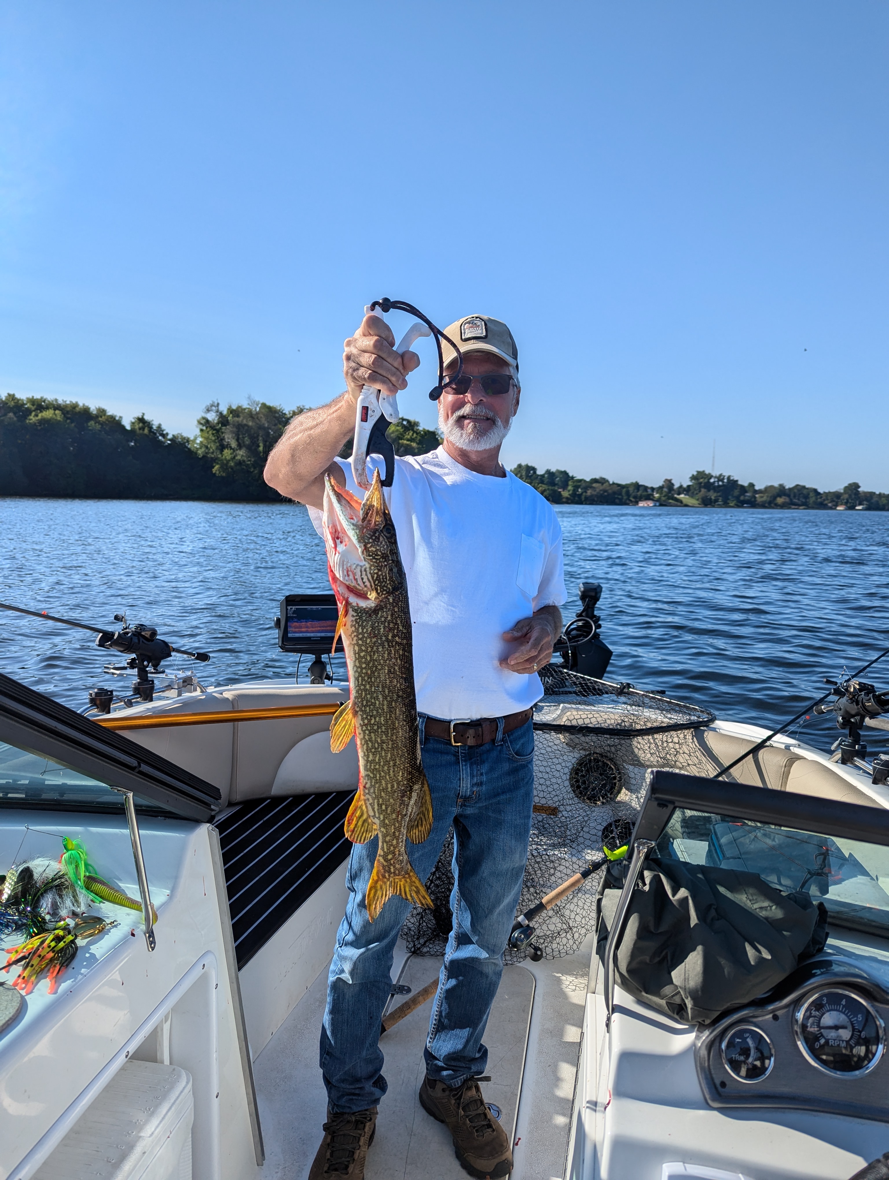 Northern Pike, 26-inch fish caught while fishing in NY