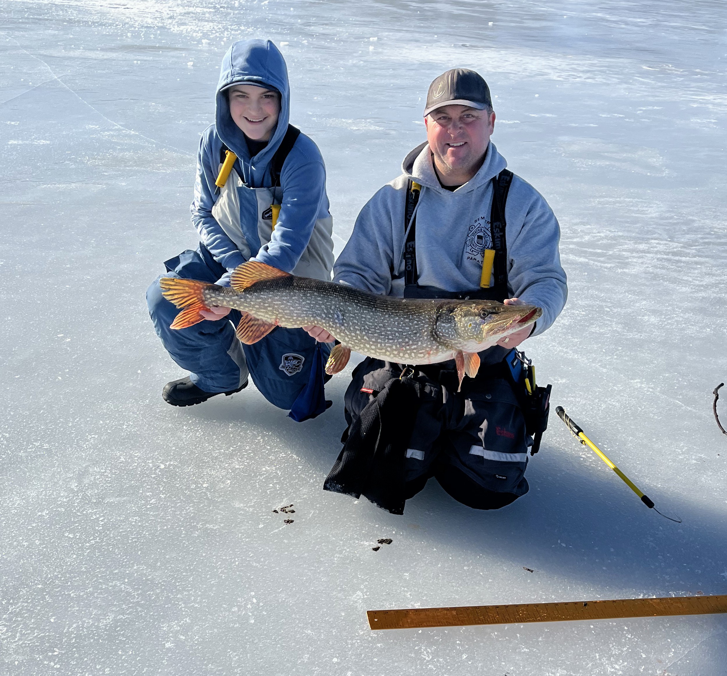Northern Pike caught while fishing in Ogdensburg