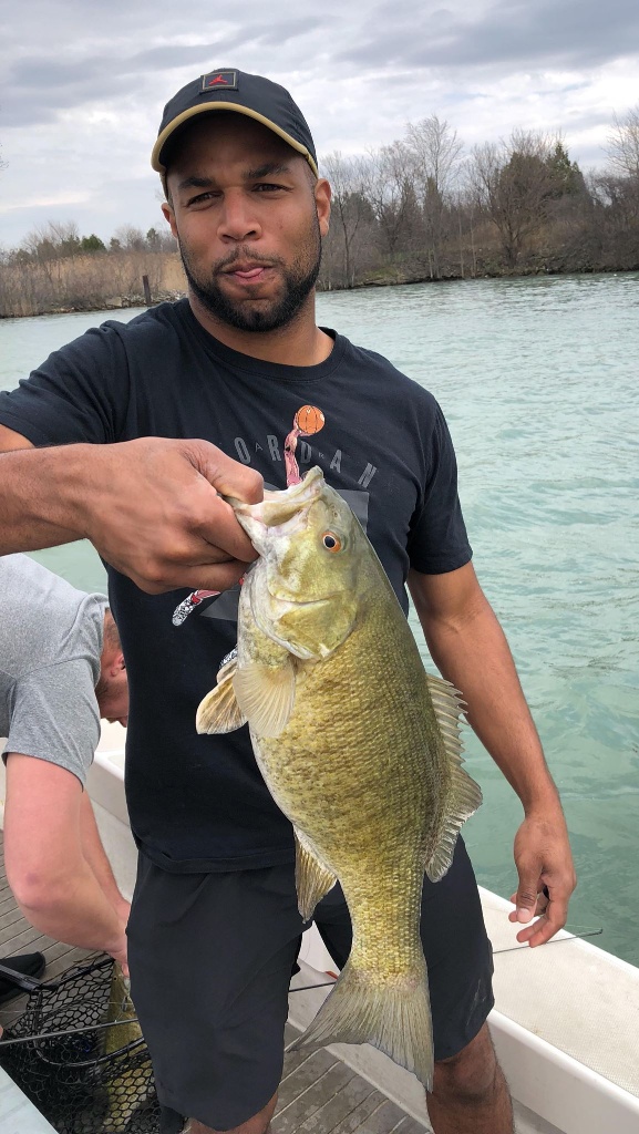 Smallmouth Bass caught while fishing in MI