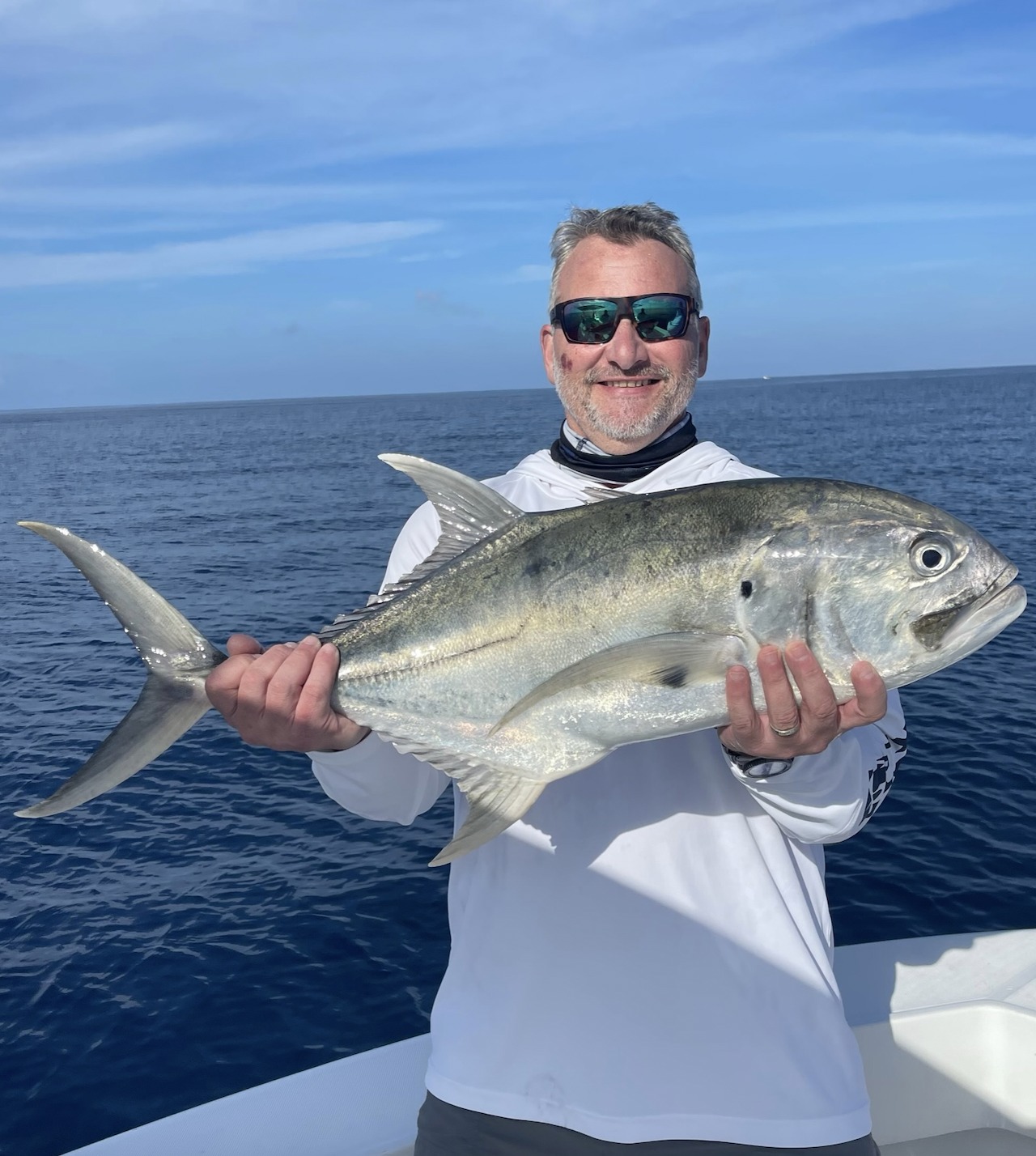Pacific Crevalle Jack caught during fishing charter in Belmar NJ waters