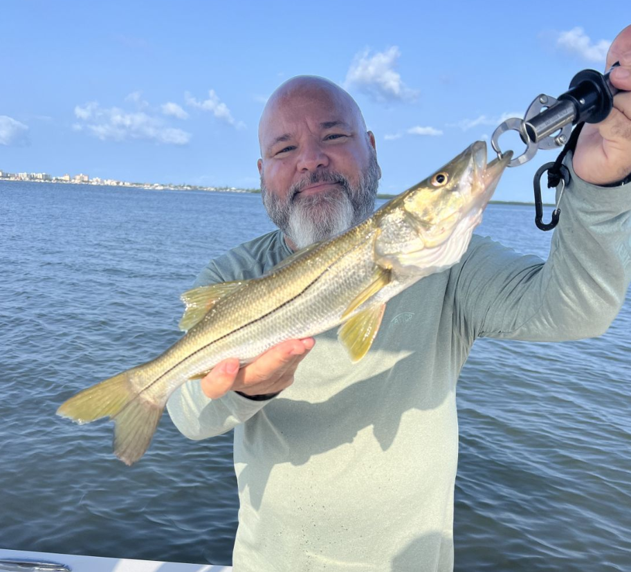 A single snook fish caught in the waters of Clearwater