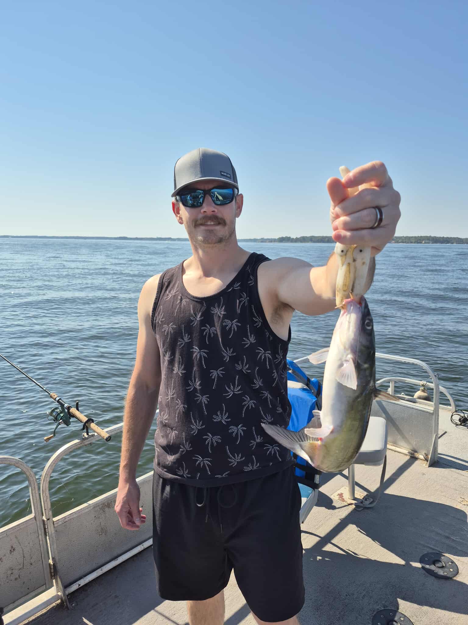 Lone angler fishing in TX