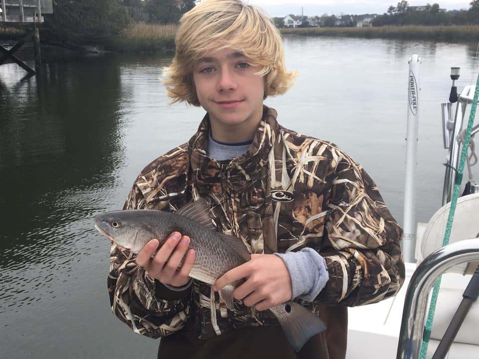 Angler with a fish in Charleston