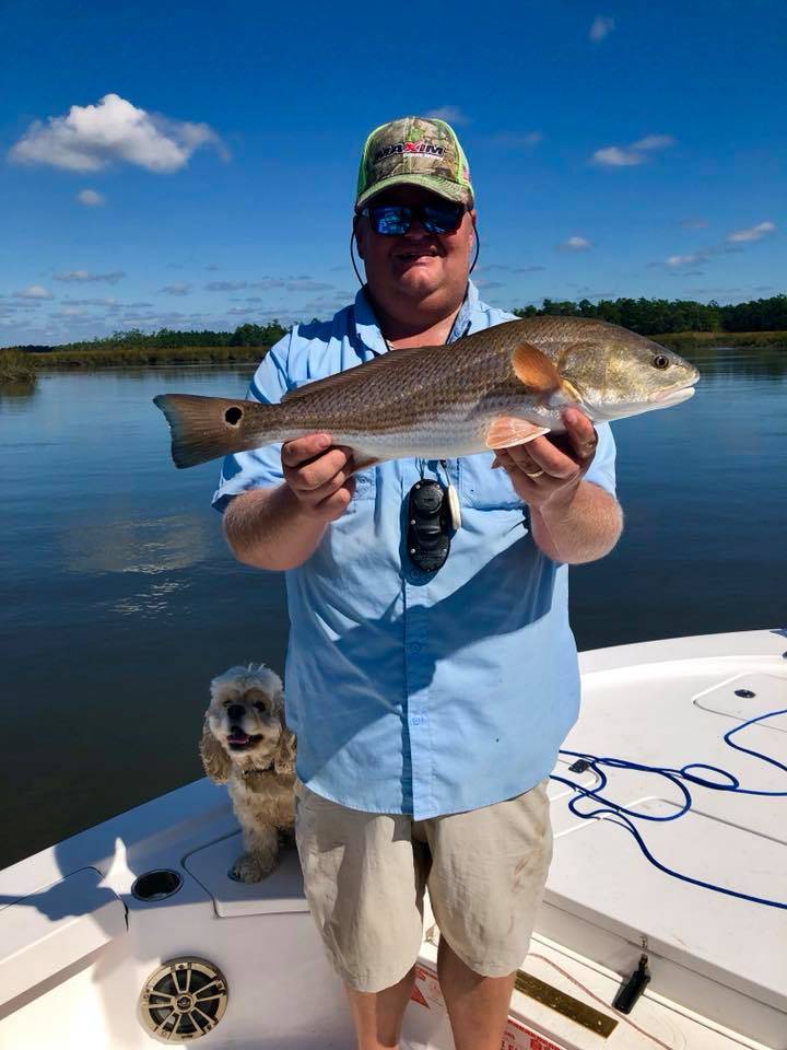 Redfish caught in Charleston