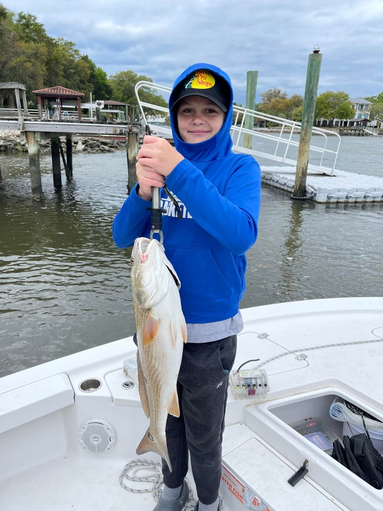 Redfish caught in Charleston