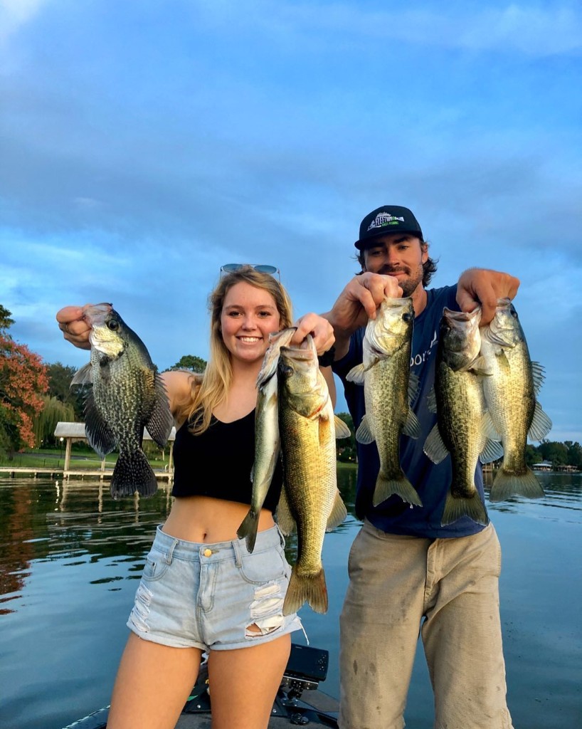 6 crappie, florida bass, and largemouth bass in FL