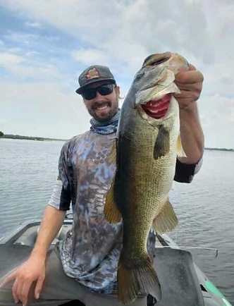 A large Largemouth Bass caught in Orlando