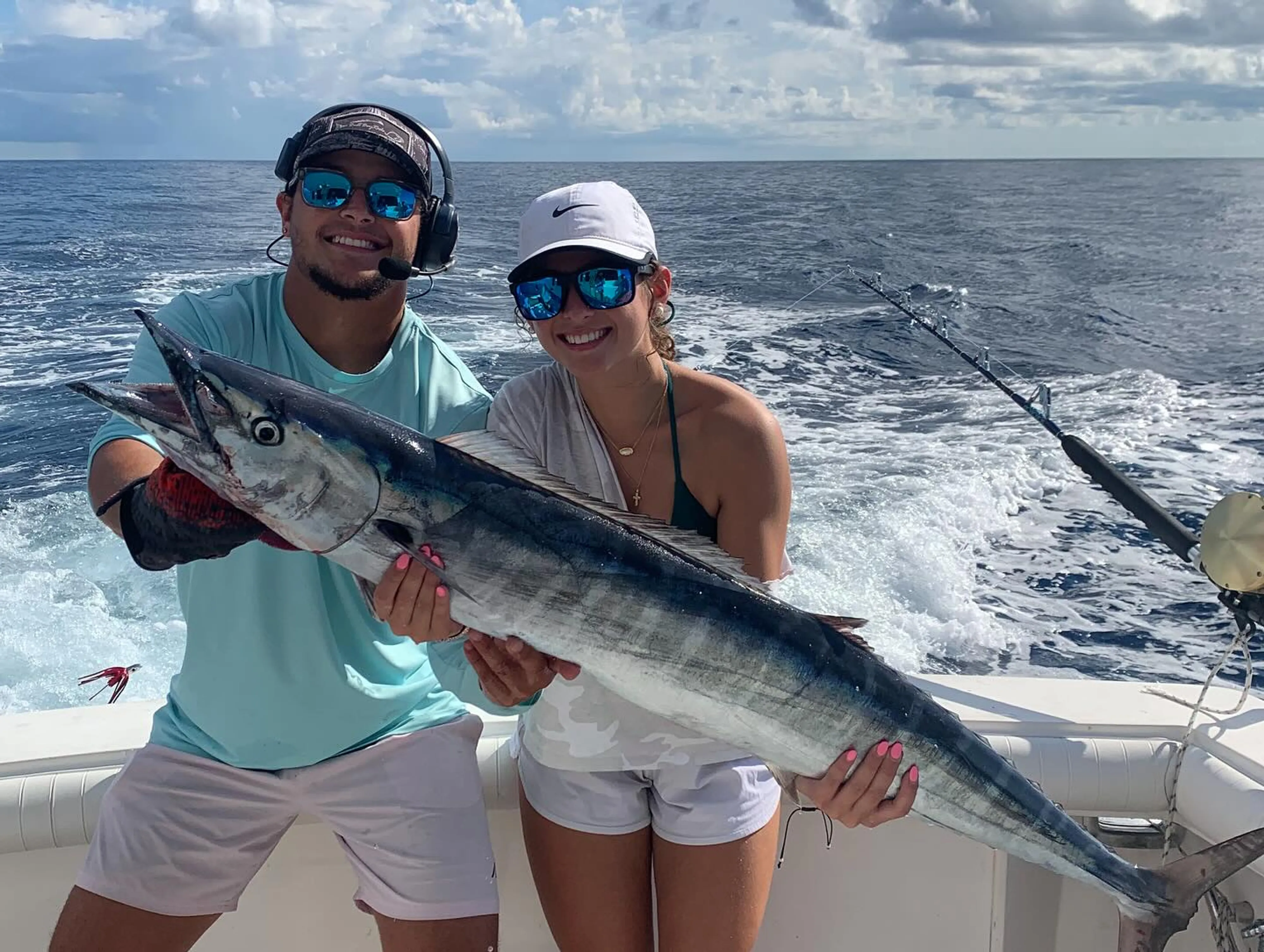 Two people fishing in SC