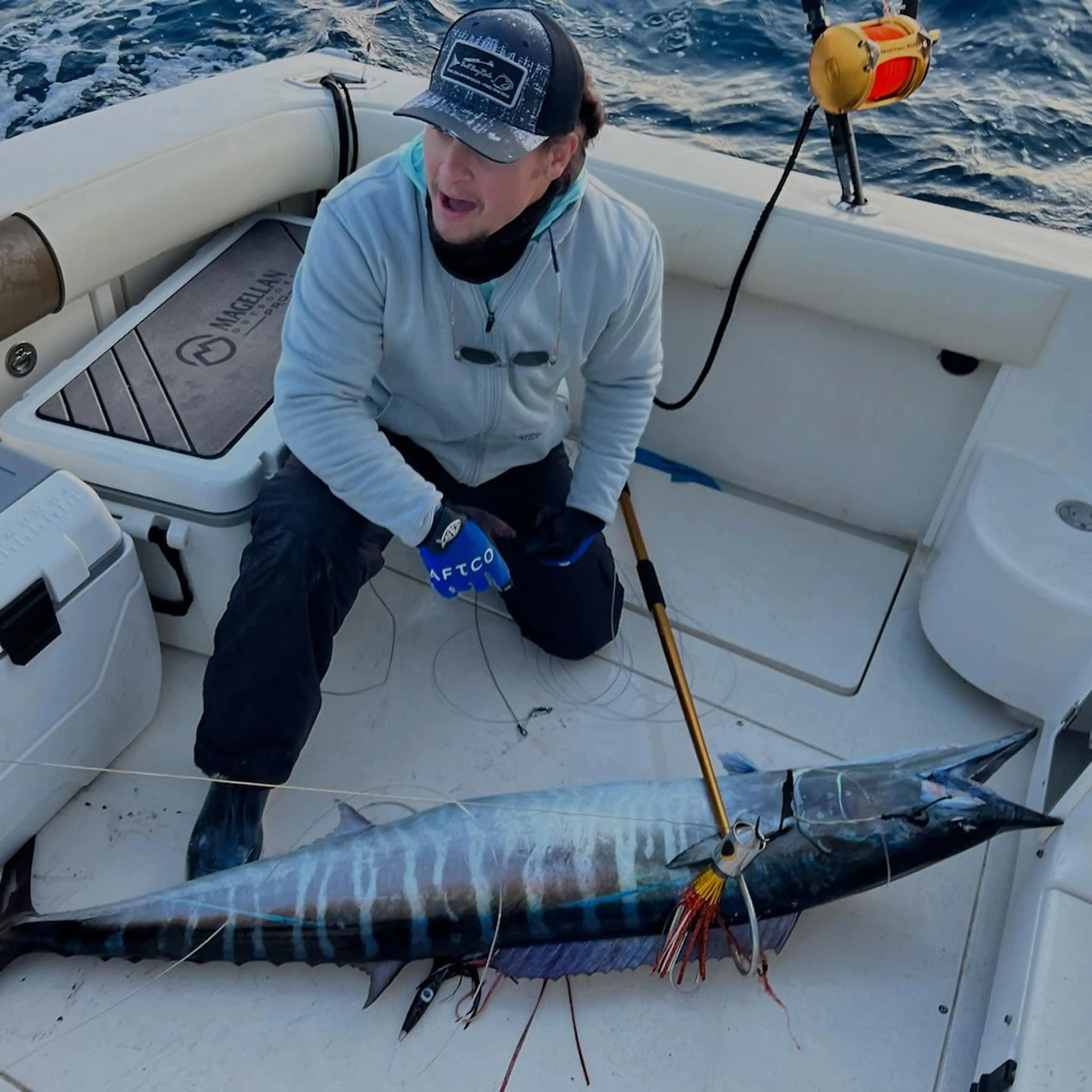 Wahoo fish caught during a fishing cruise in SC