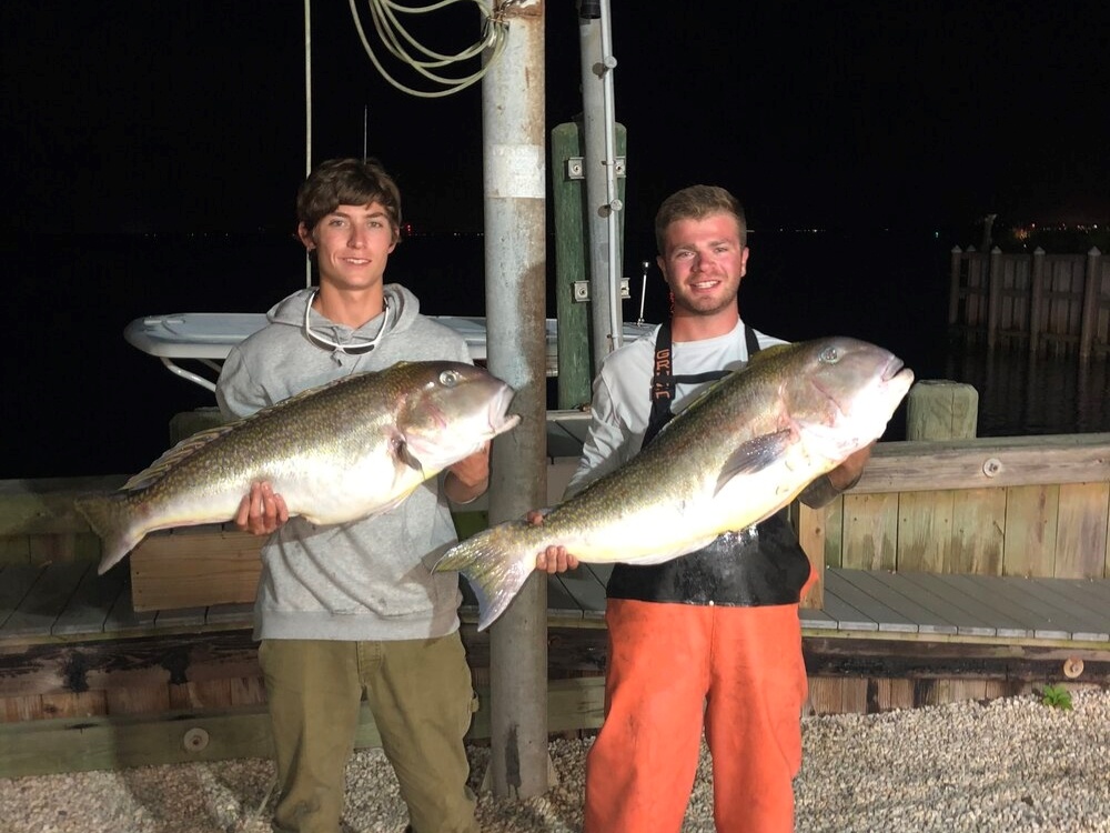 Two anglers fishing in New Jersey