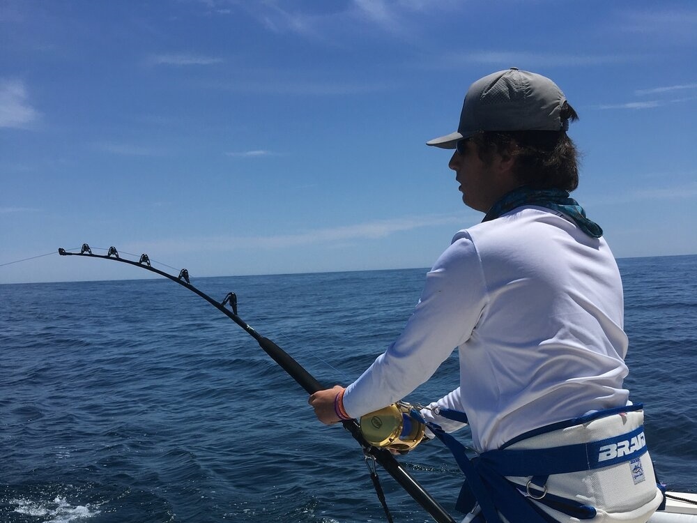 Person fishing in NJ