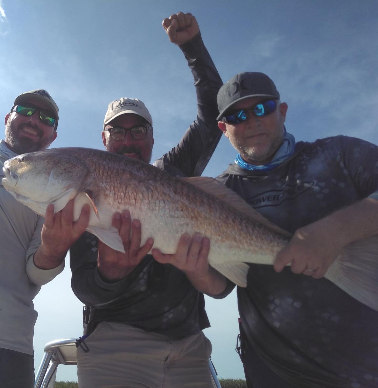 Redfish caught in Tampa, Florida during fishing trip