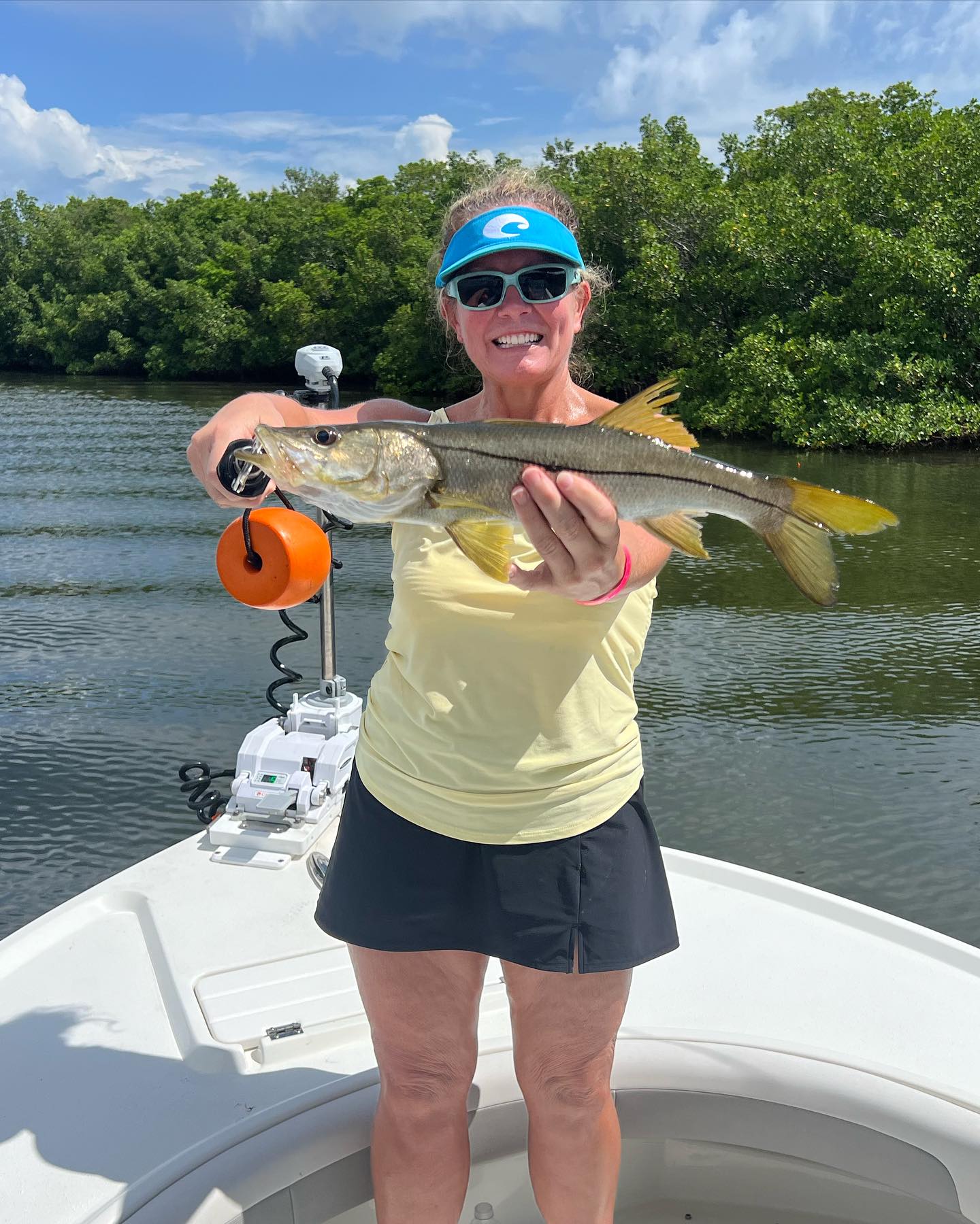 A single snook fish caught while fishing in Tampa