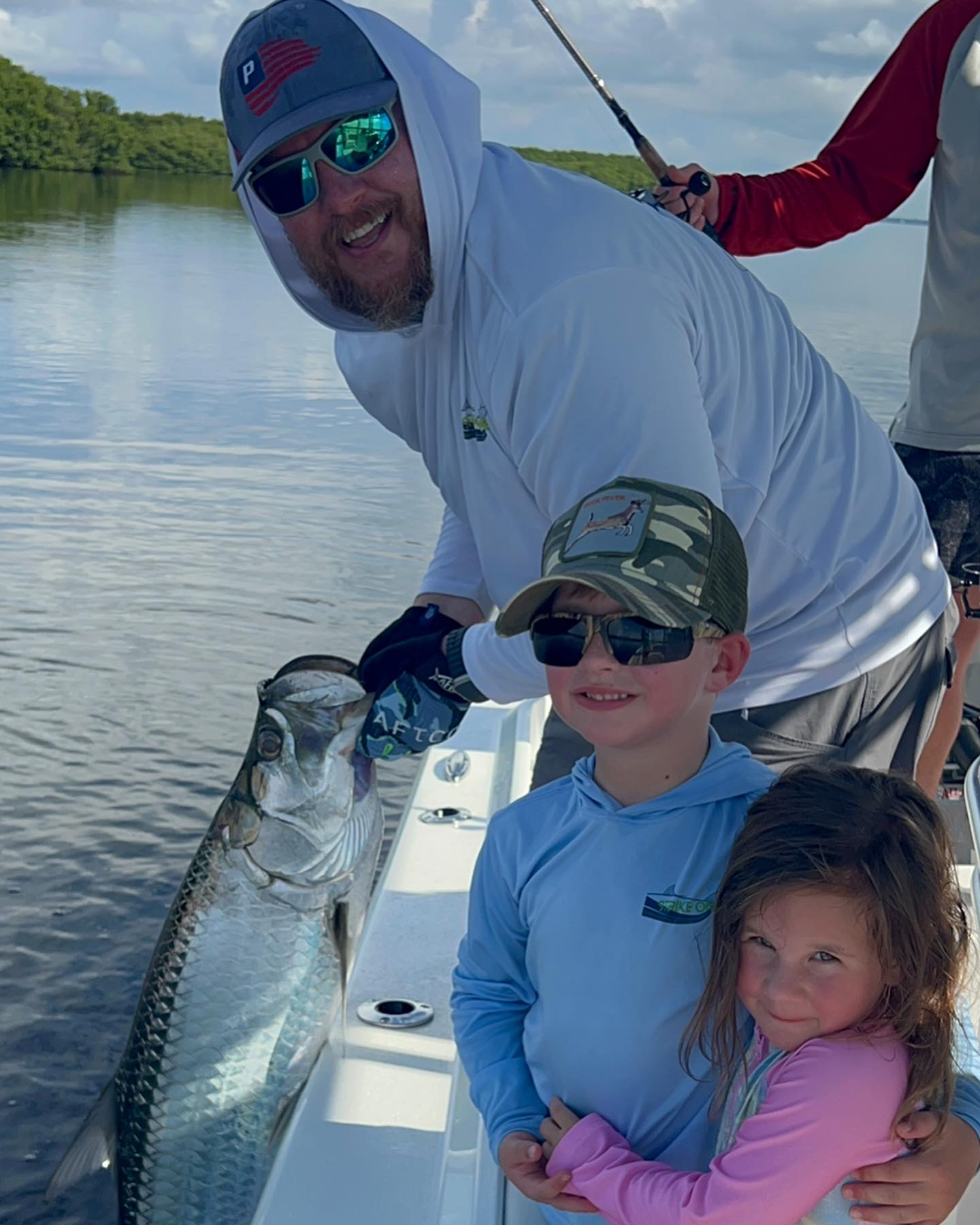 A tarpon fish caught in Tampa, Florida