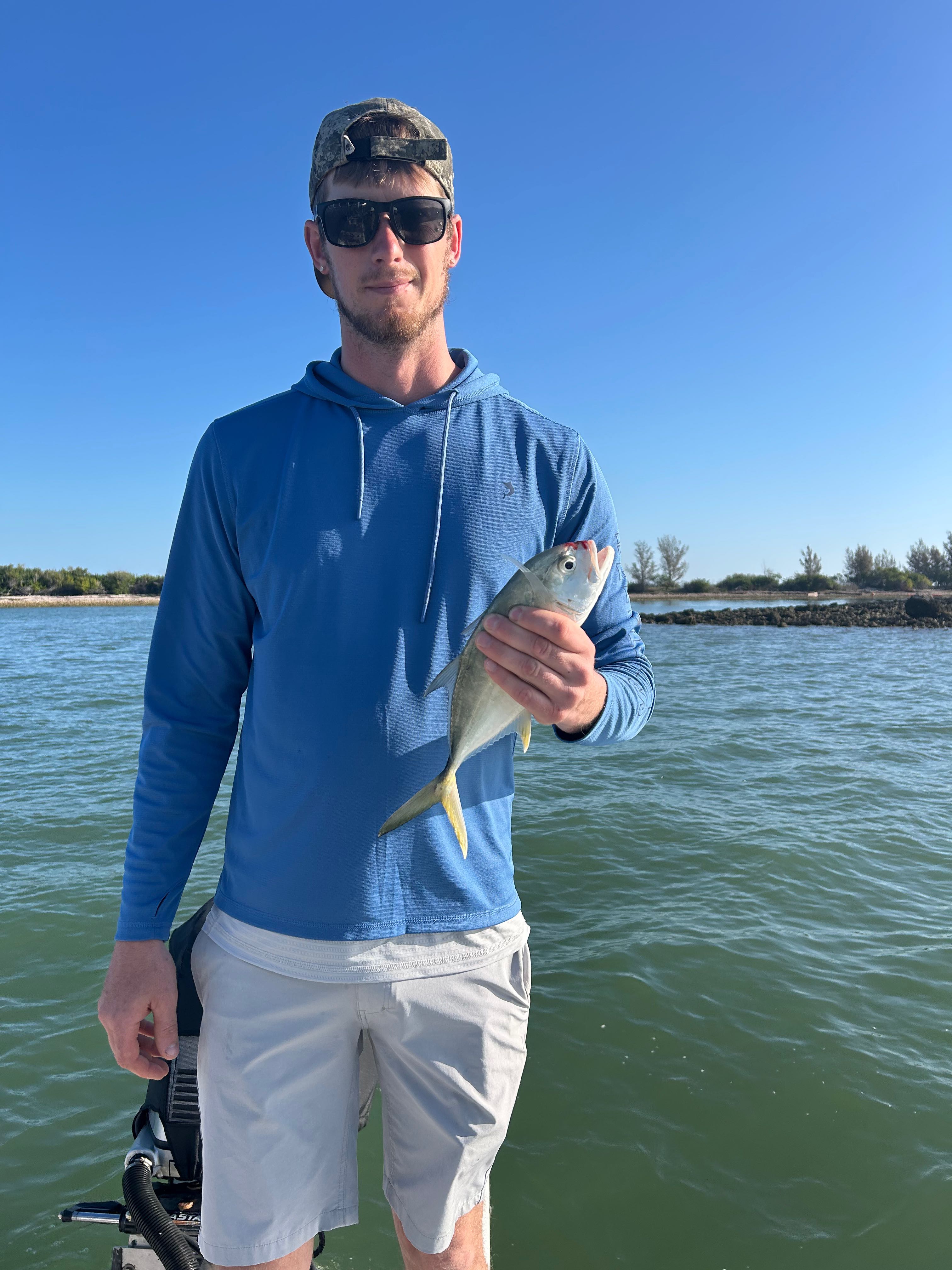 Crevalle jack caught while fishing in Crystal River FL