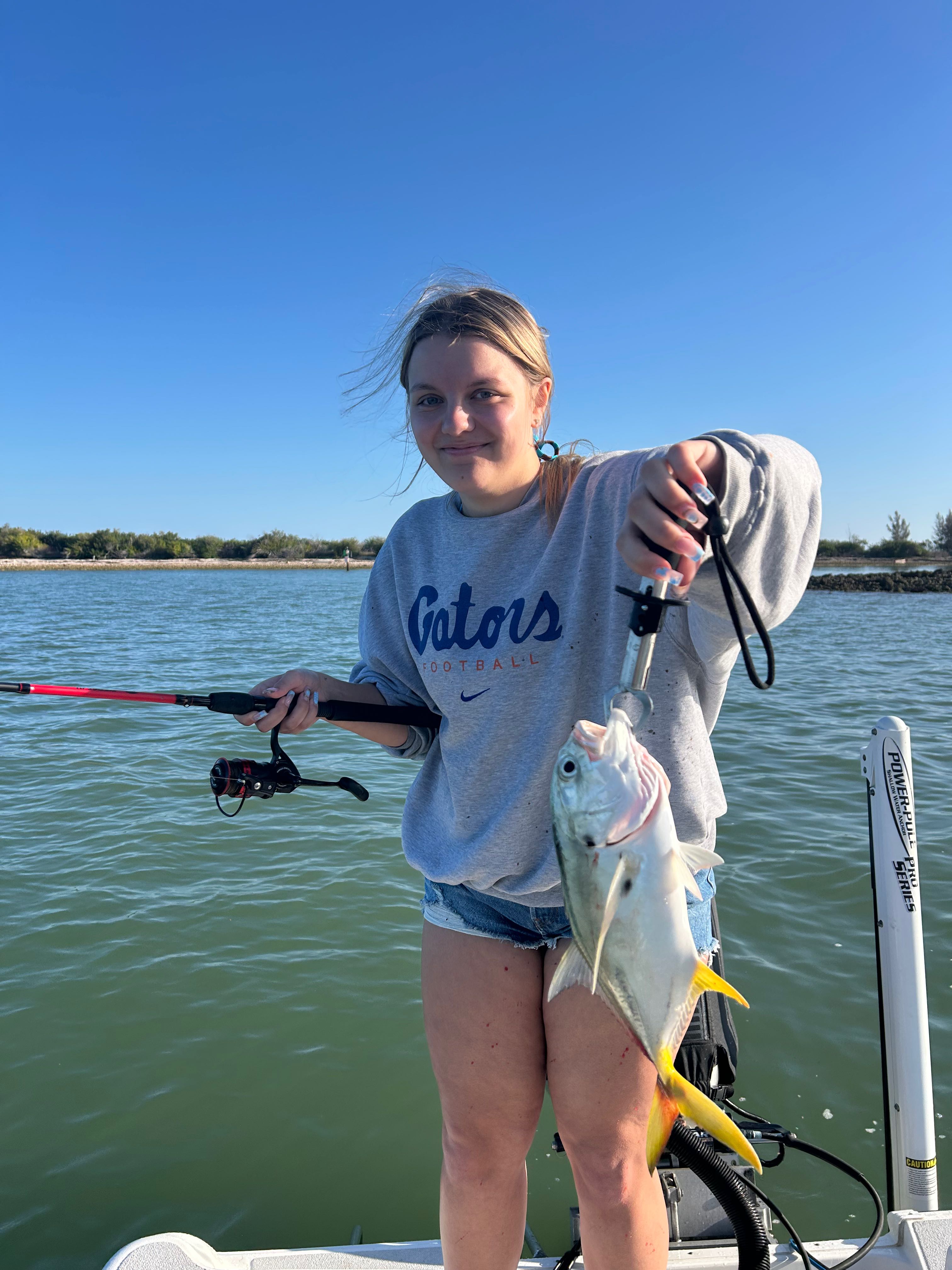 Crevalle jack caught while fishing in Crystal River FL