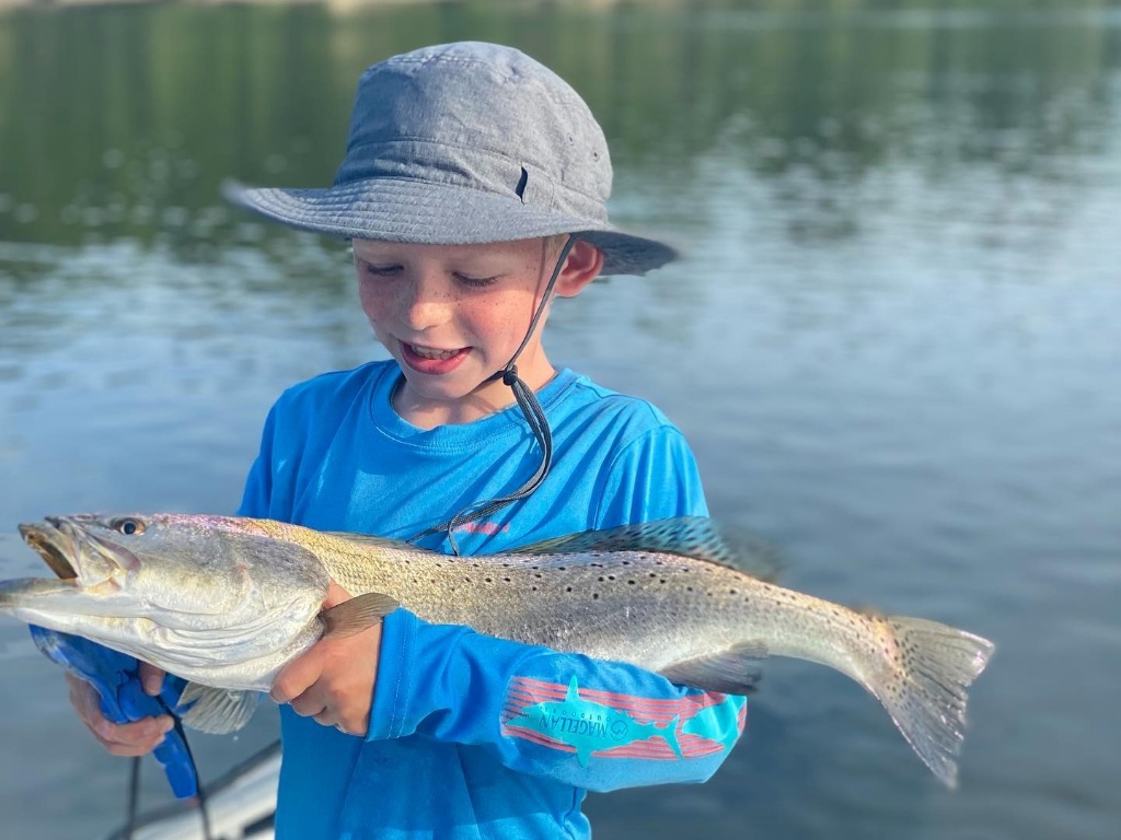 Man holding a big fish at Atlantic Beach