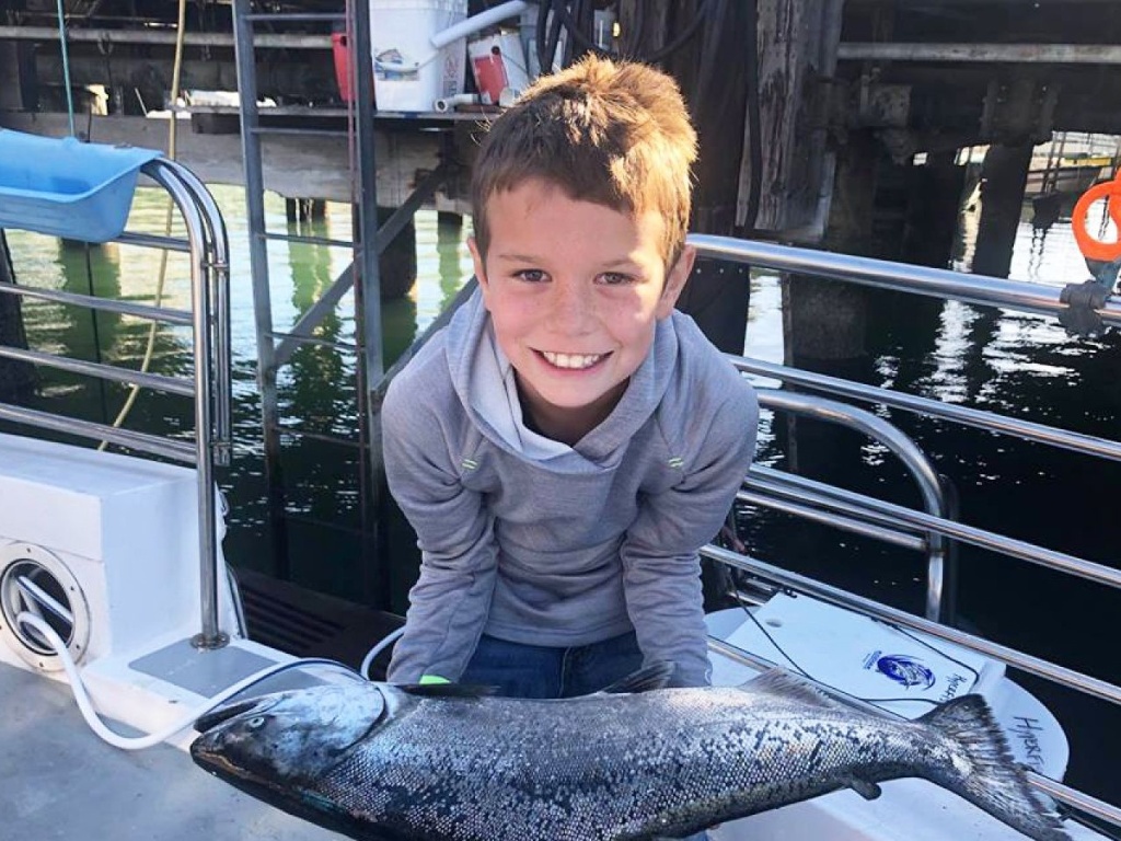 Angler with big 21-inch fish in CA