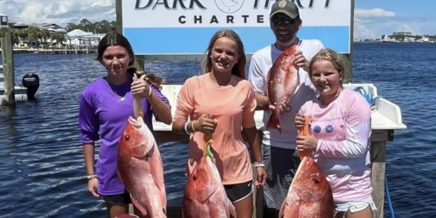 4 anglers fishing in Orange Beach