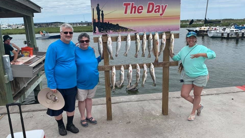 Four anglers fishing in TX