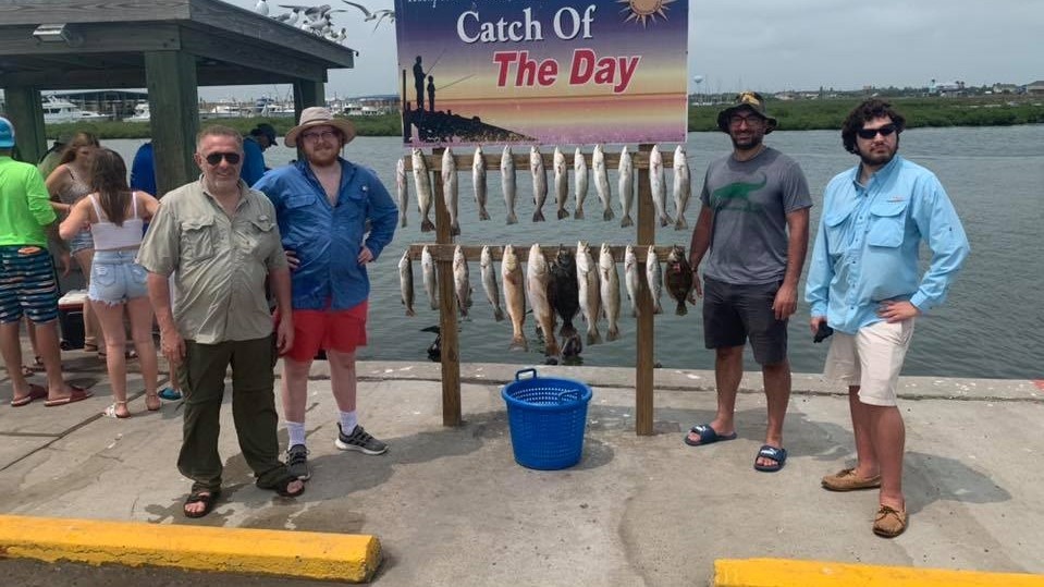 Five people fishing in TX