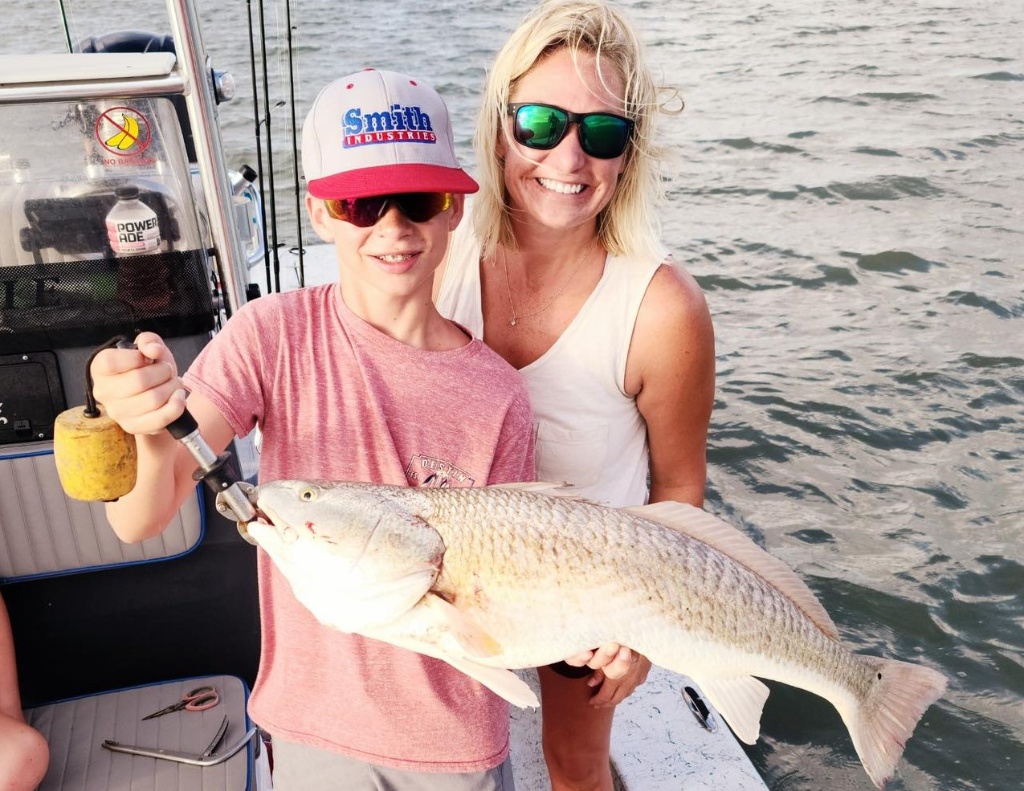 Redfish caught in Rockport, 24 inches