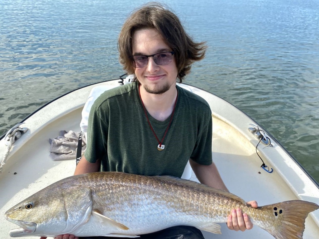 One fisherman in Florida catching a 29-inch fish