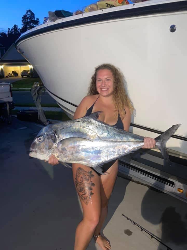 Image of a 26-inch African Pompano fish caught in SC