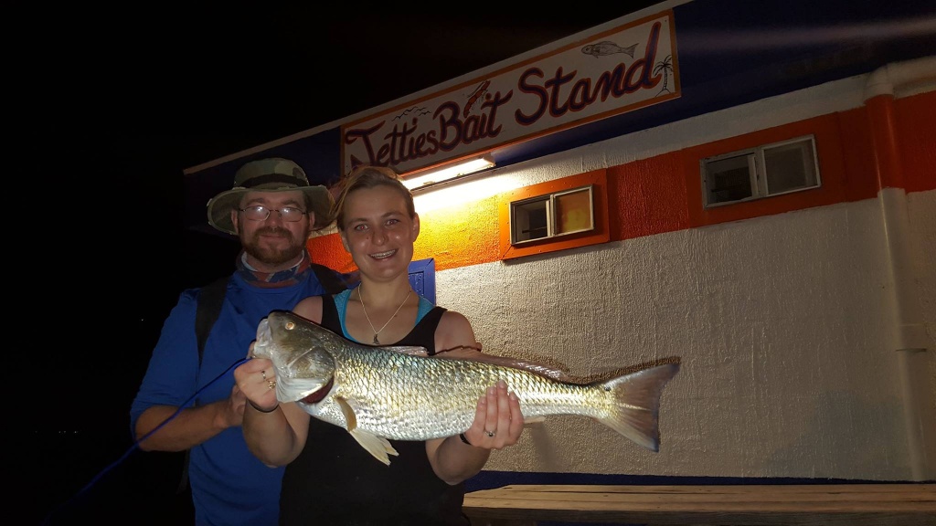 Two people fishing in Connecticut