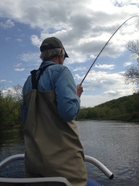 Angler fishing in CT
